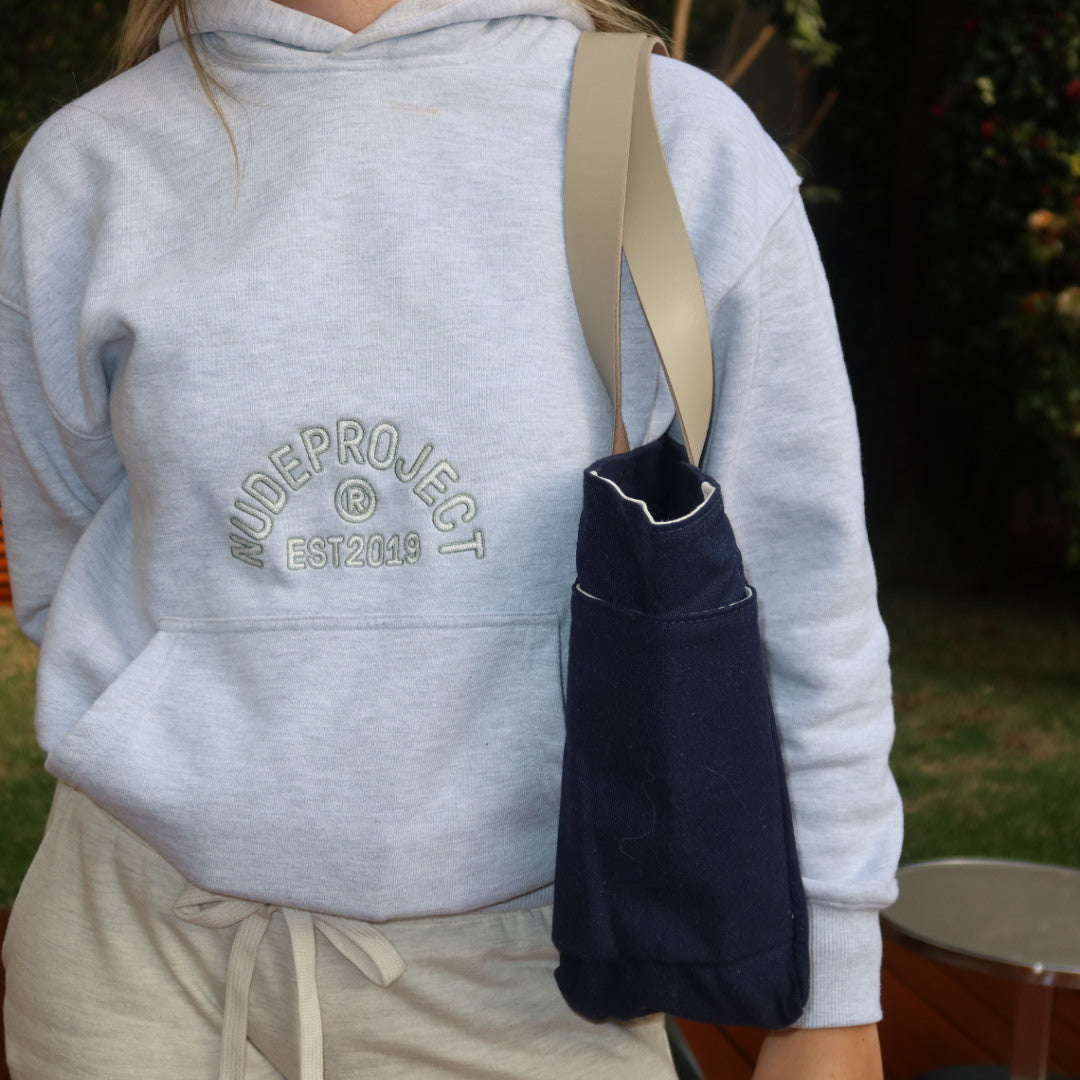Bolsa Nuna Marinho com Alças de Couro Off White