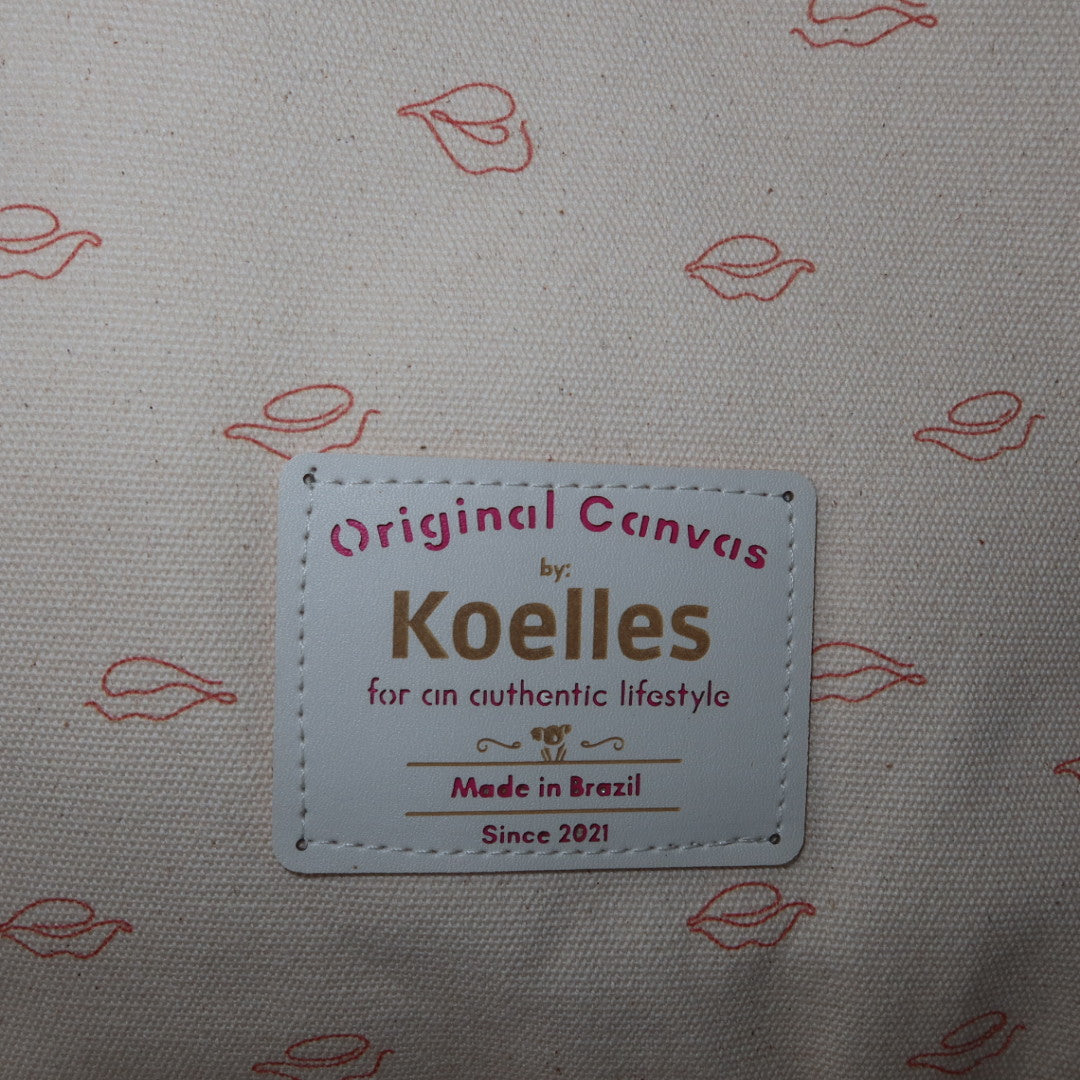 Bolsa Wallow Beijinho Rosa com Alça de Couro Marrom