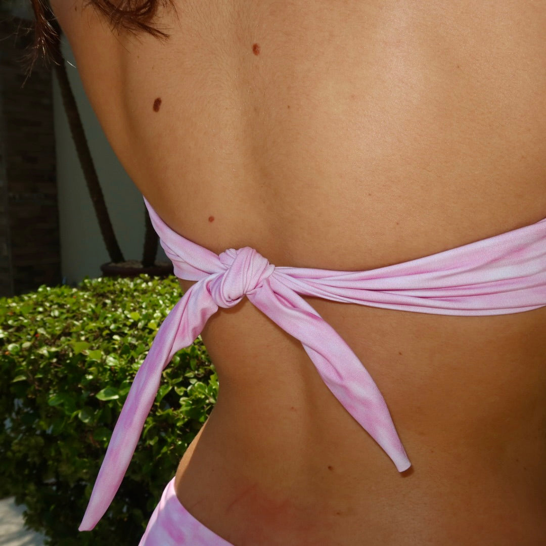 Biquíni Tomara-Que-Caia Listras Rosa