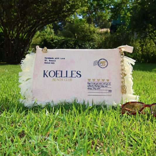 Necessaire Flat Lilac Estampada (Marinho e Dourado)