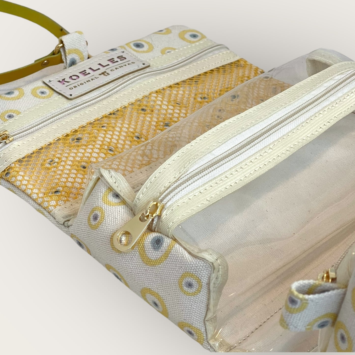 Necessaire Fita Good Vibes Amarelo