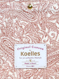 Bolsa Katrin Arabesque Terracota com Alças de Corrente e Couro Marrom Escuro