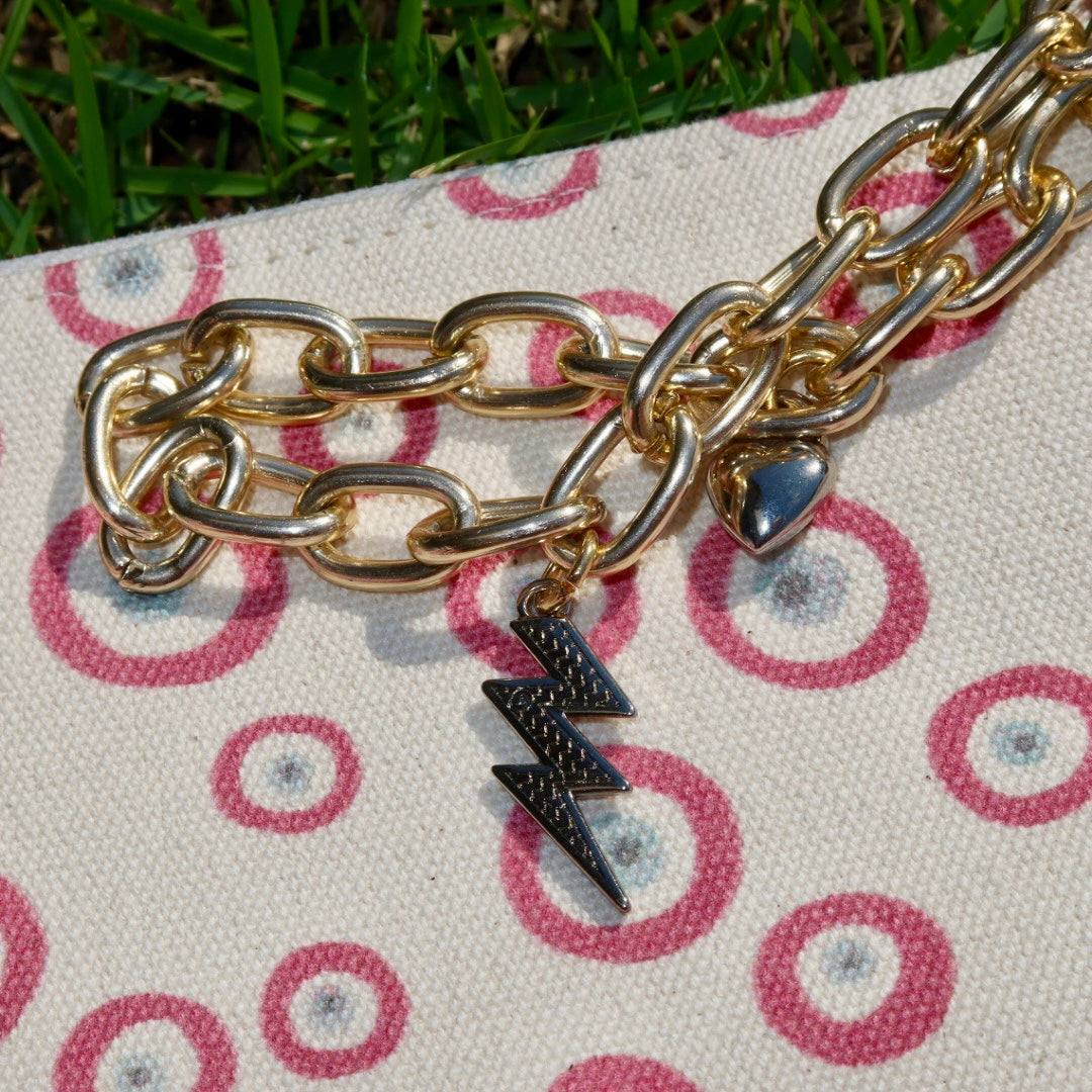 Necessaire Flat Good Vibes Rosa