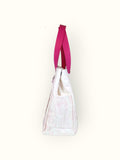 Bolsa Wallow Lilac com Alça de Couro Rosa