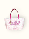 Bolsa Nuna Rosa com Alças de Couro Rosa