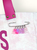 Bolsa Wallow Lilac com Alça de Couro Rosa