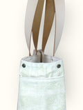 Bolsa Nuna Verde com Alças de Couro Off White