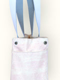 Bolsa Nuna Lilac com Alças de Couro Branca
