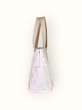 Bolsa Wallow Lilac com Alça de Couro Off White