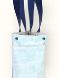 Bolsa Nuna Aqua com Alças de Couro Marinho
