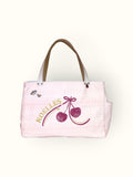 Bolsa Wallow Rosa com Alça de Couro Off White