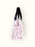 Bolsa Wallow Good Vibes Vinho com Alça de Couro Preta