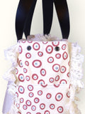 Bolsa Wallow Good Vibes Vinho com Alça de Couro Preta
