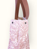 Bolsa Wallow arabesque Terracota com Alça de Couro Nude