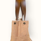 Bolsa Wallow Caramelo com Alça de Couro Marrom Café