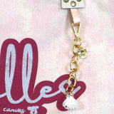 Bolsa Wallow Lilac com Alça de Couro Off White