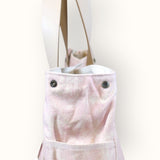 Bolsa Wallow Lilac com Alça de Couro Off White