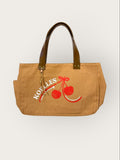 Bolsa Wallow Caramelo com Alça de Couro Marrom Café