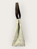 Bolsa Nuna Aqua com Alças de Couro Marrom Escuro