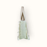 Bolsa Nuna Verde com Alças de Couro Off White