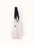 Bolsa Nuna Lilac com Alças de Couro Preta