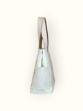 Bolsa Wallow Verde com Alça de Couro Off White