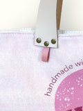 Bolsa Wallow Lilac com Alça de Couro Off White