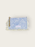 Necessaire Flat Arabesque Azul