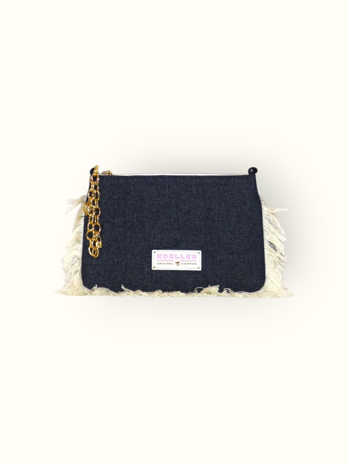 Necessaire Flat Jeans Preto