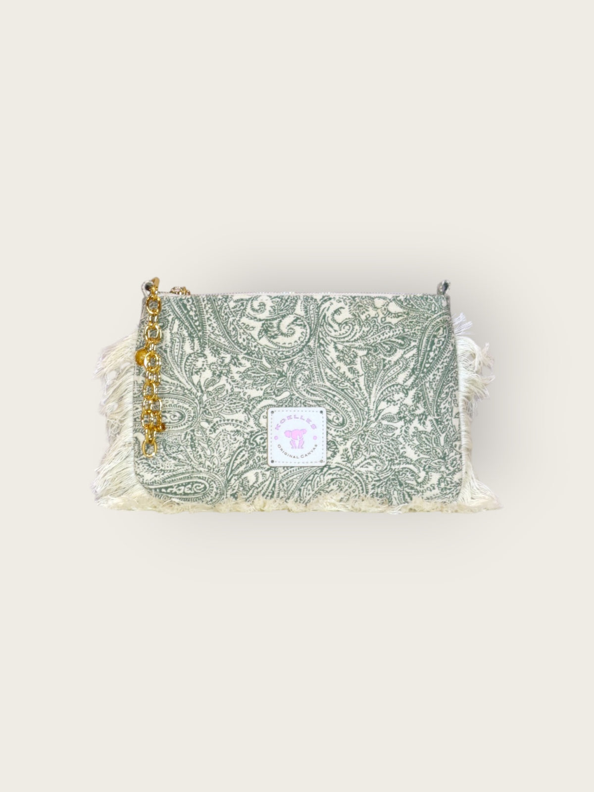 Necessaire Flat Arabesque Verde