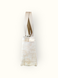 Bolsa Nuna Bege com Alças de Couro Off White