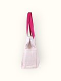 Bolsa Wallow Lilac com Alça de Couro Rosa